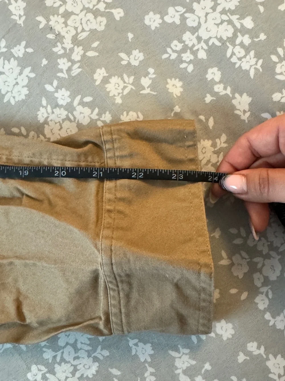 Casual Tan Field Jacket with Snap Front - Unbranded